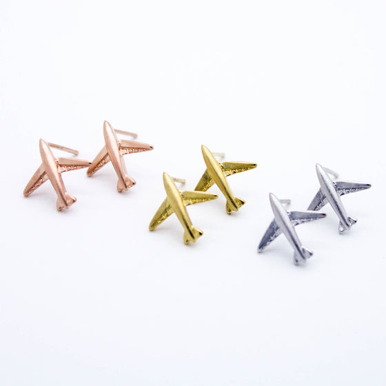 Airplane earrings