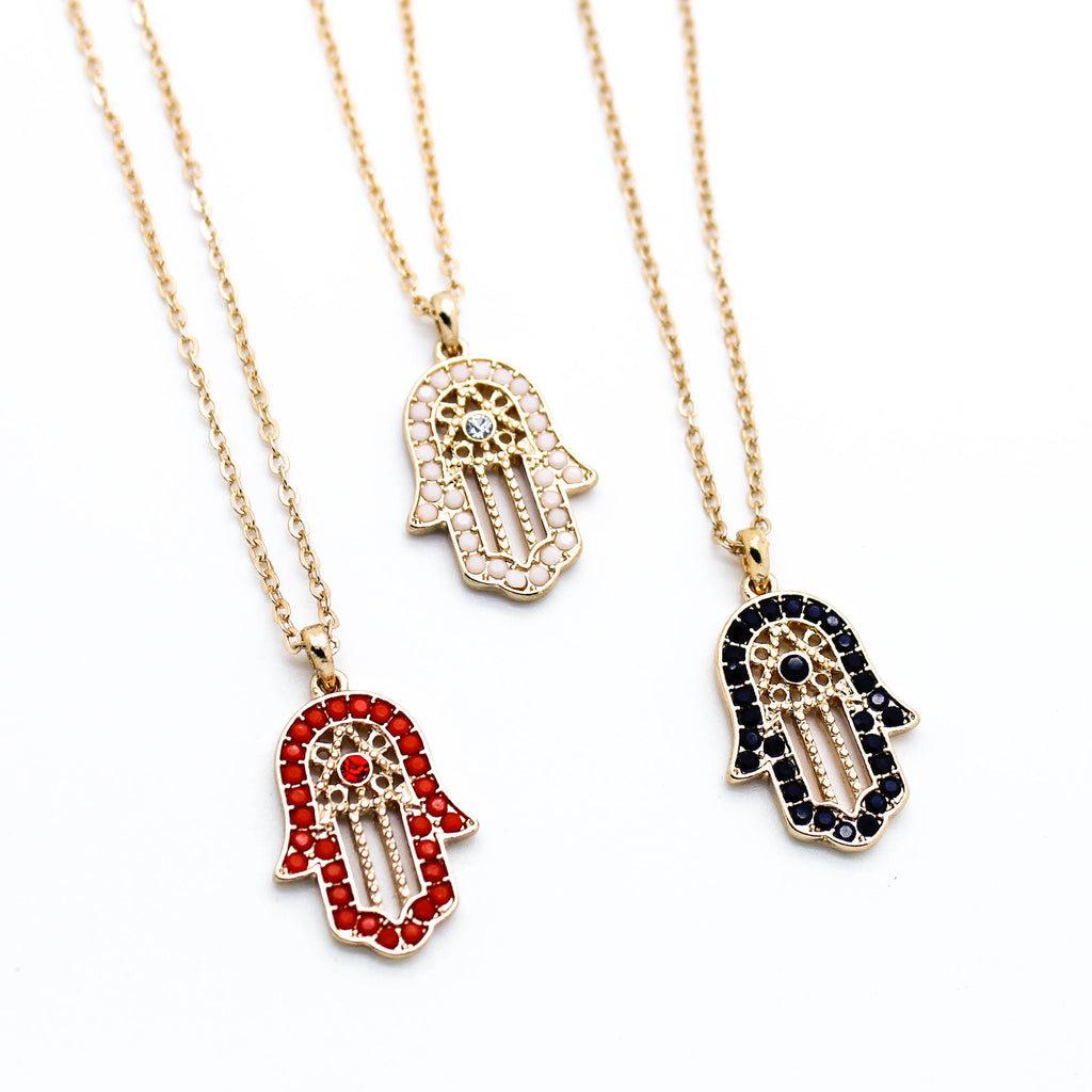 Hamsa hand necklace