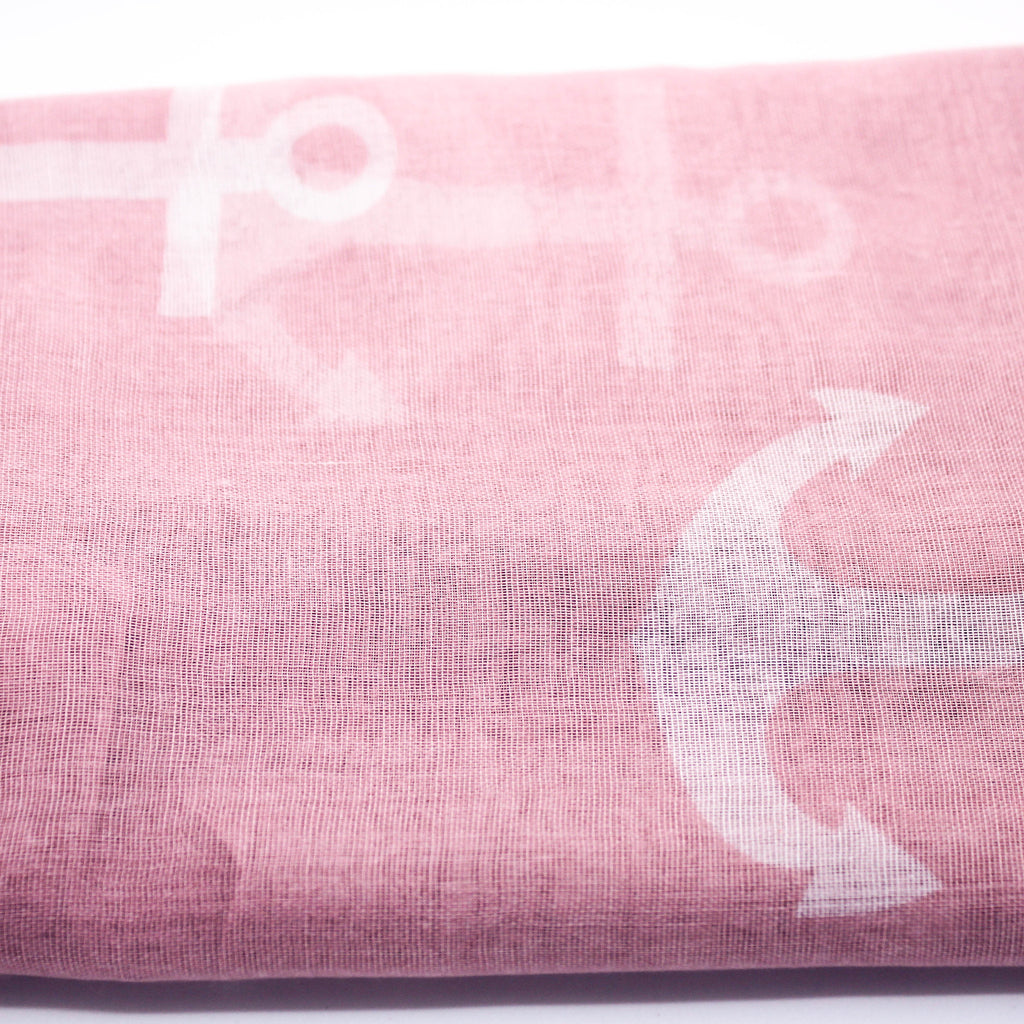 Anchor print infinity scarf