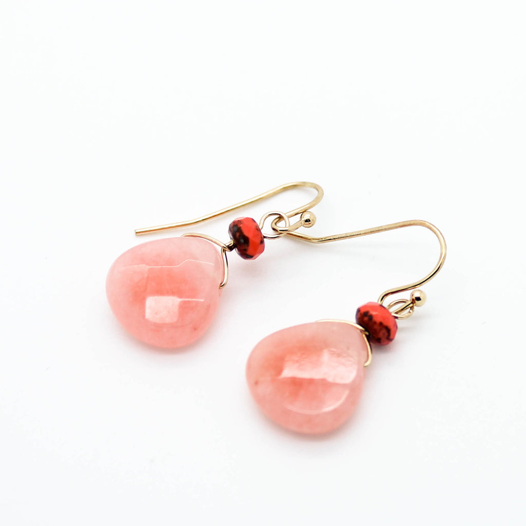 Delicate stone earrings