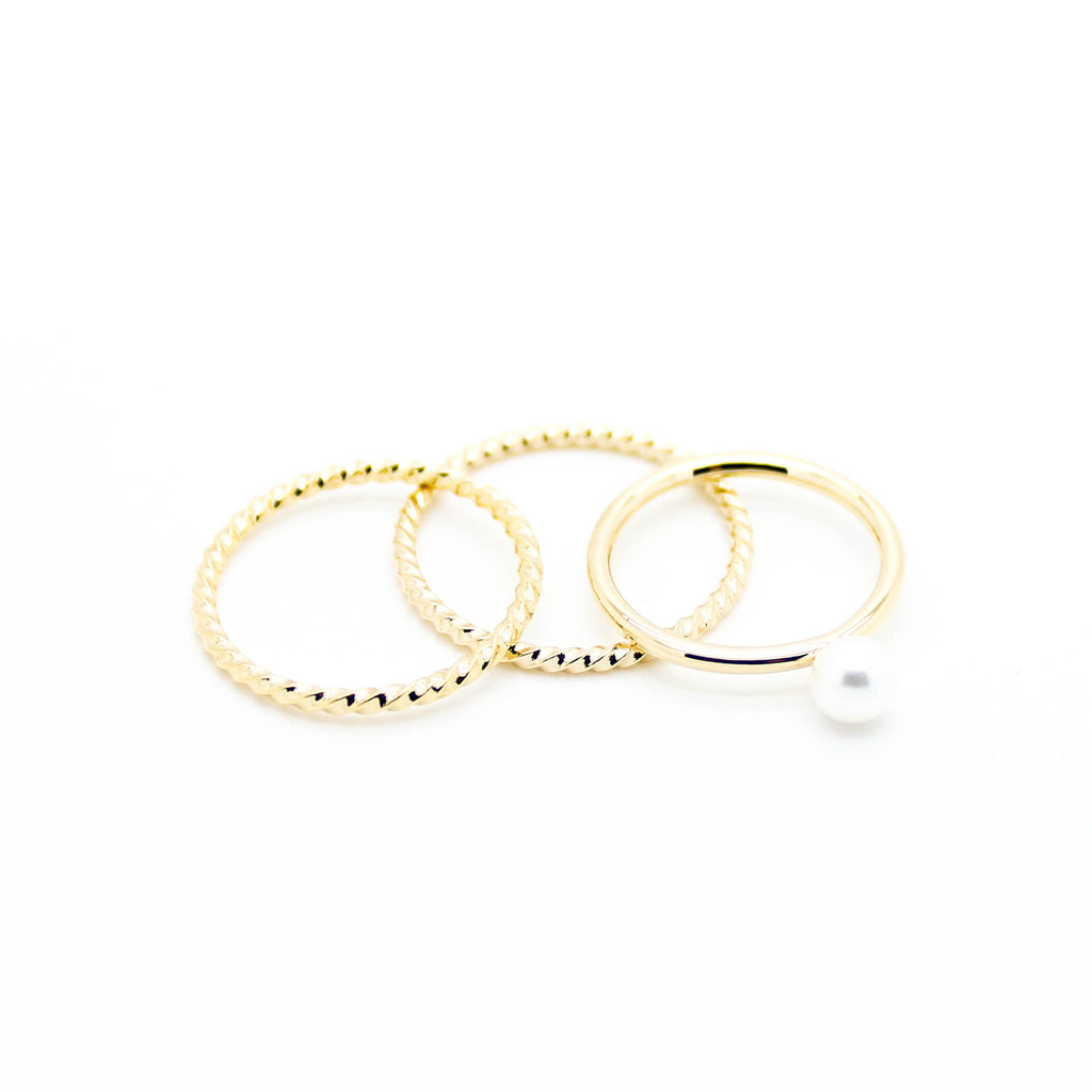 Pearl rings set