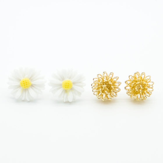Daisy earrings set