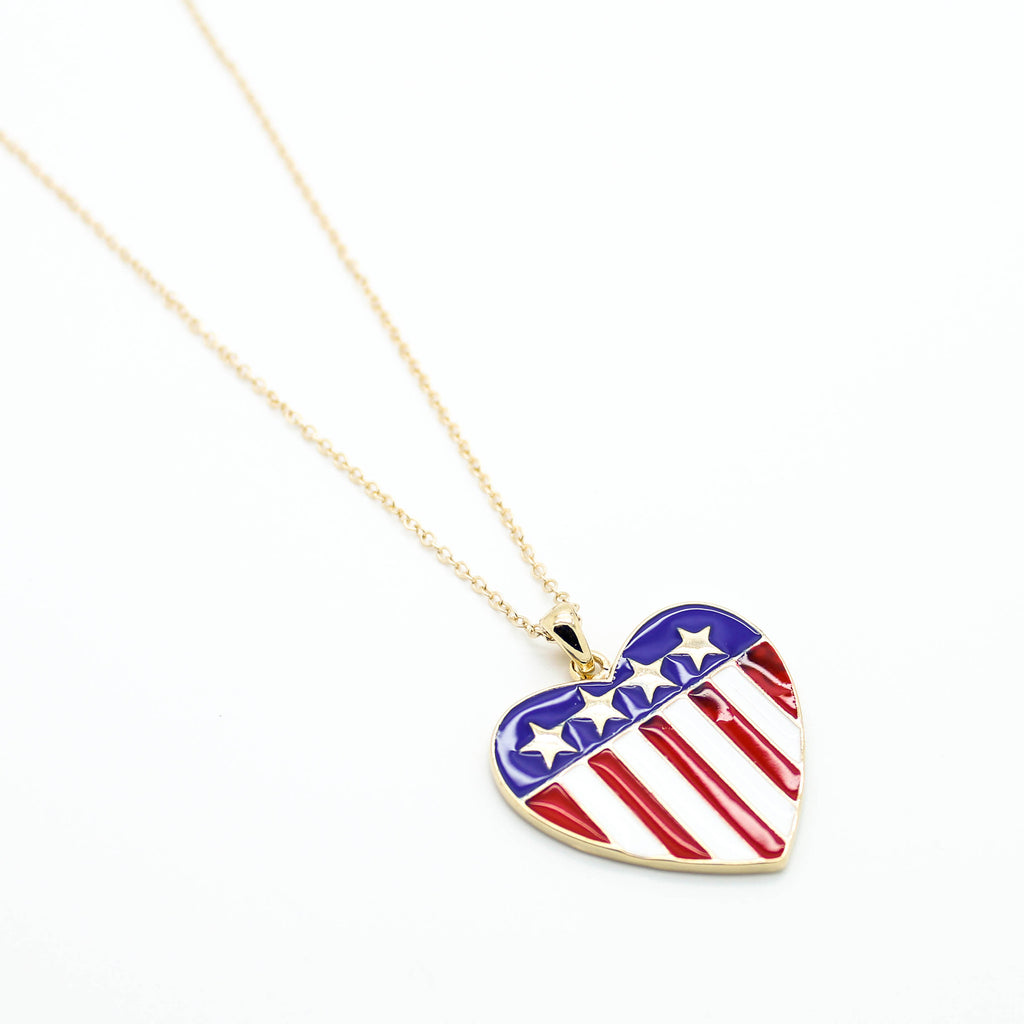 US Flag necklace