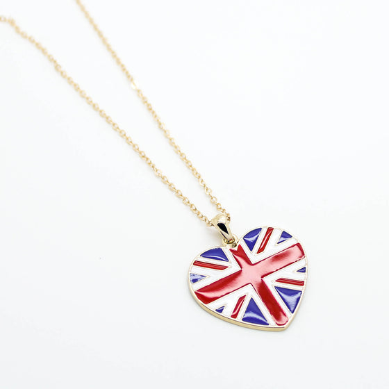 UK flag necklace
