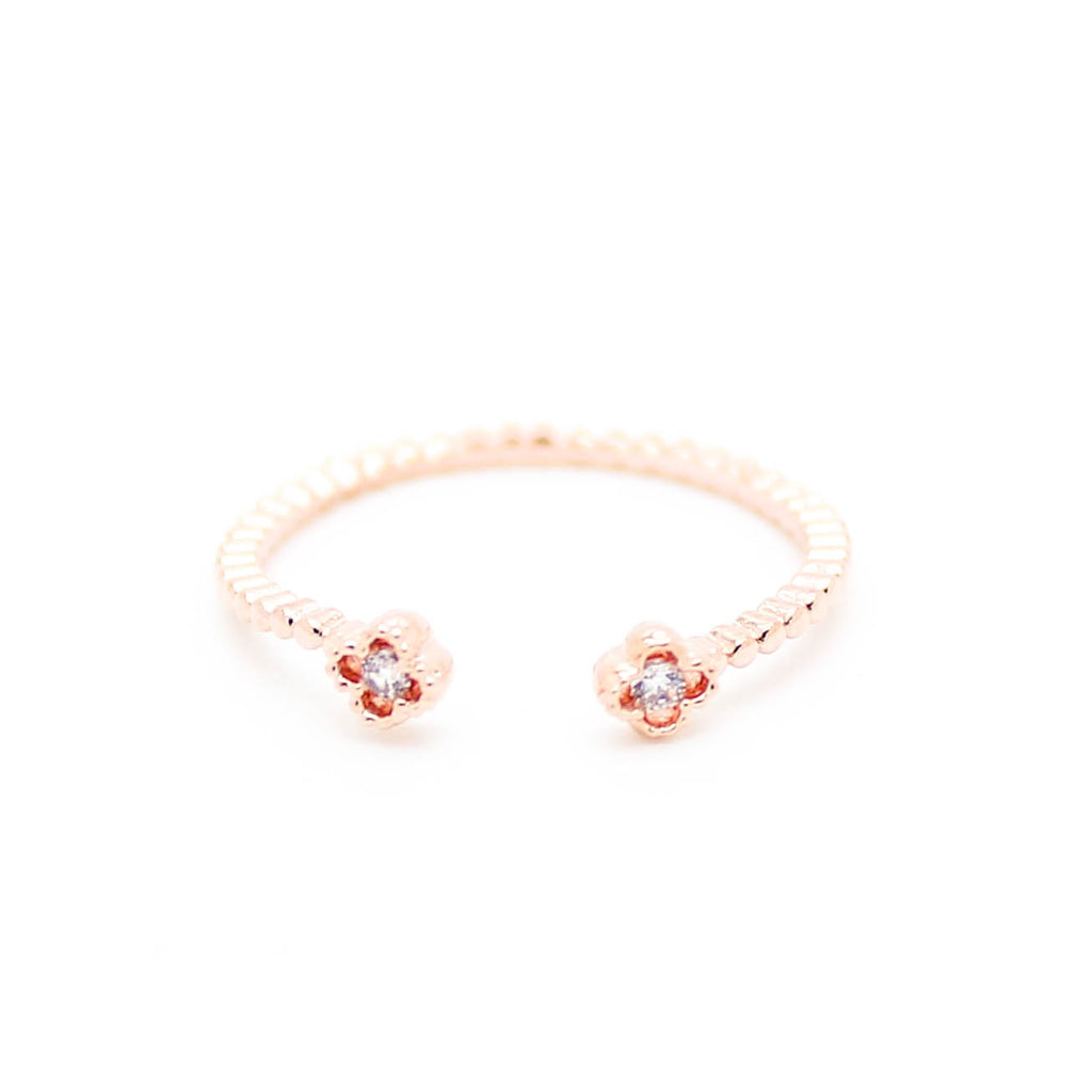 Clover knuckle, midi ring