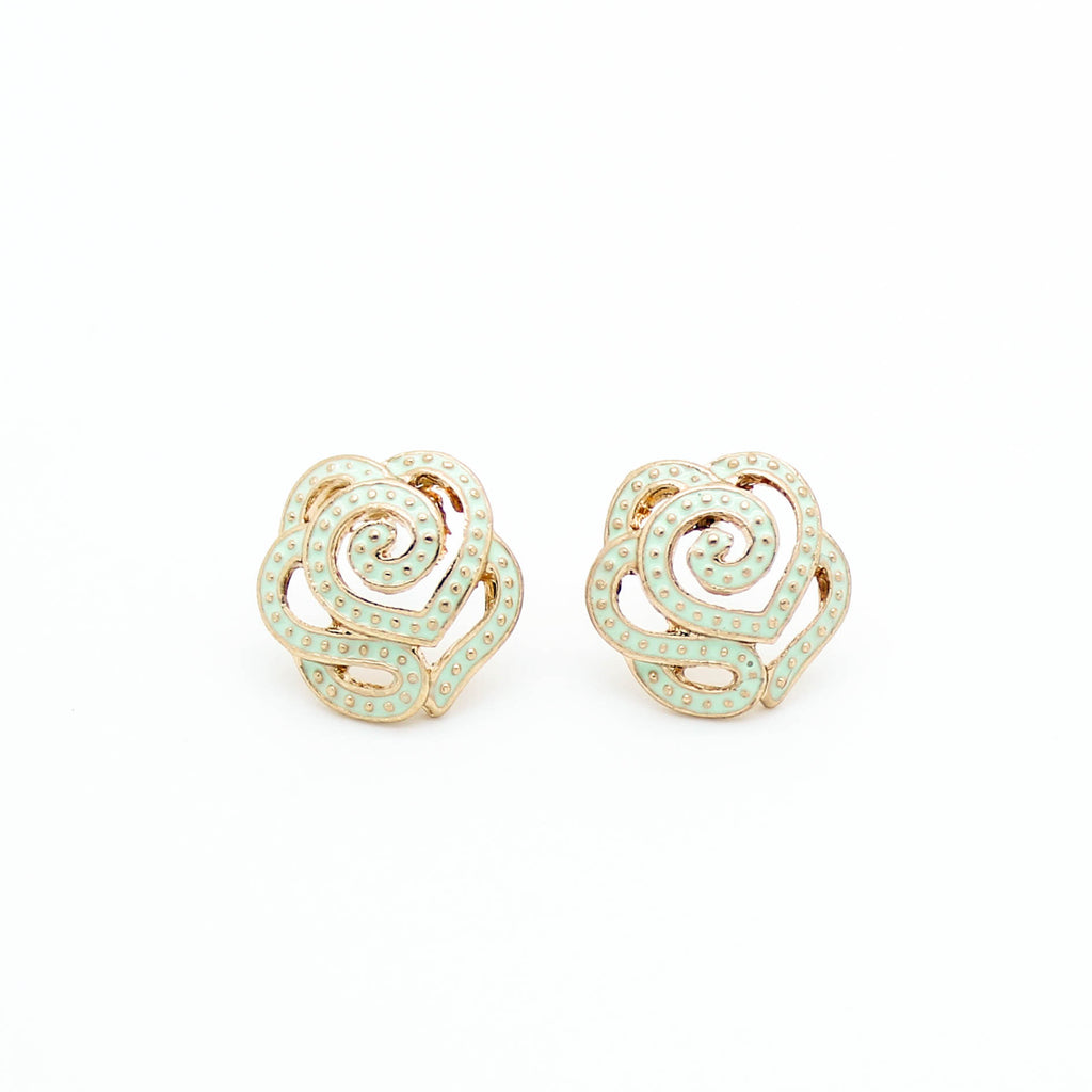 Rose earrings