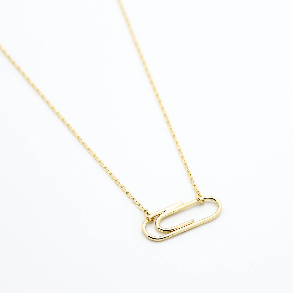 Paper clip necklace