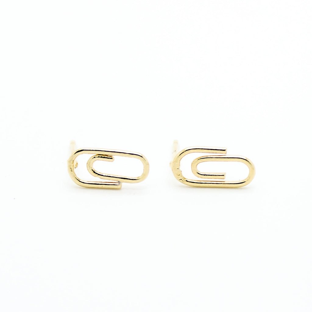 Paper clip earrings