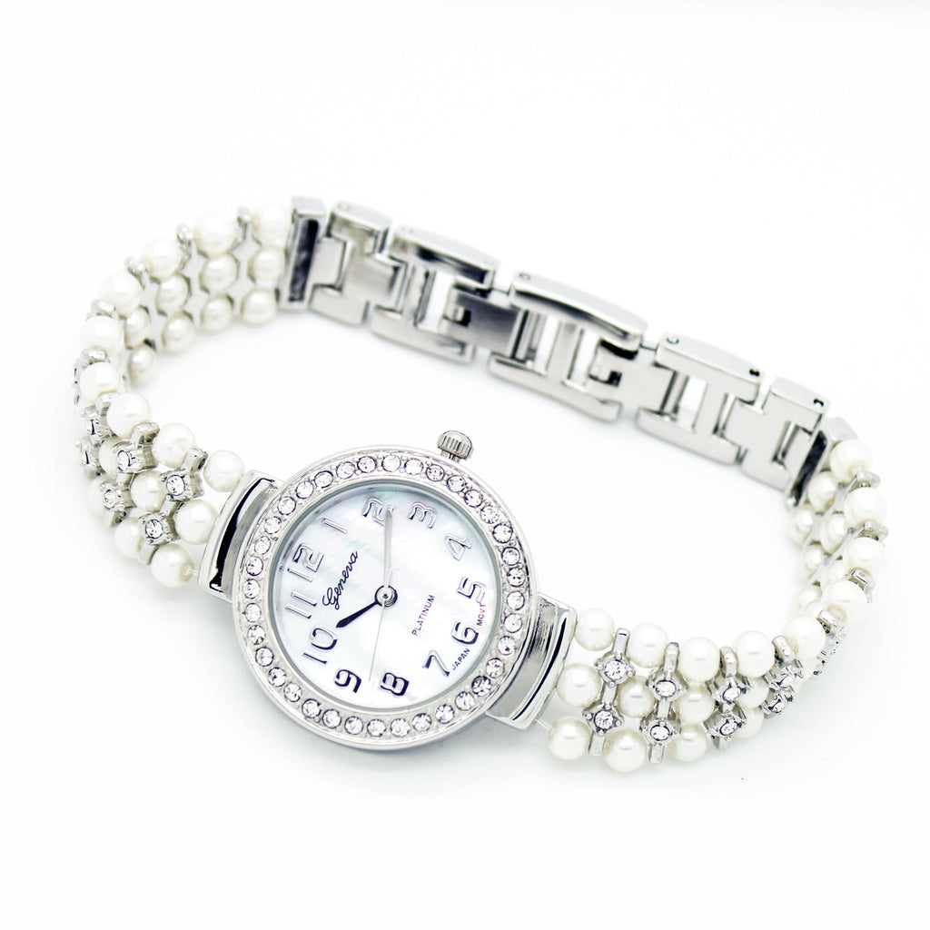 Pearl chain watch (2 colors)