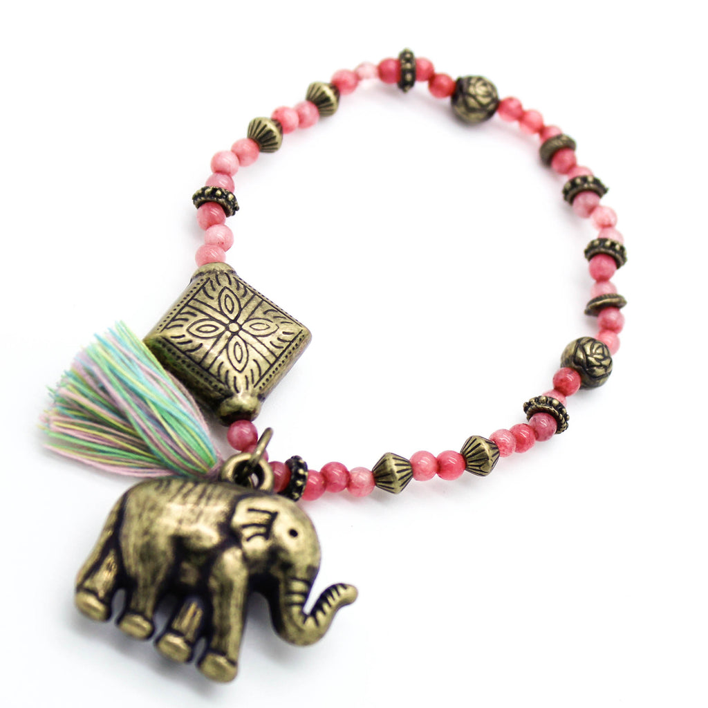 Elephant beads bracelet