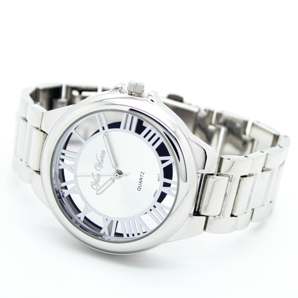 Roman numeral metal watch (3 colors)