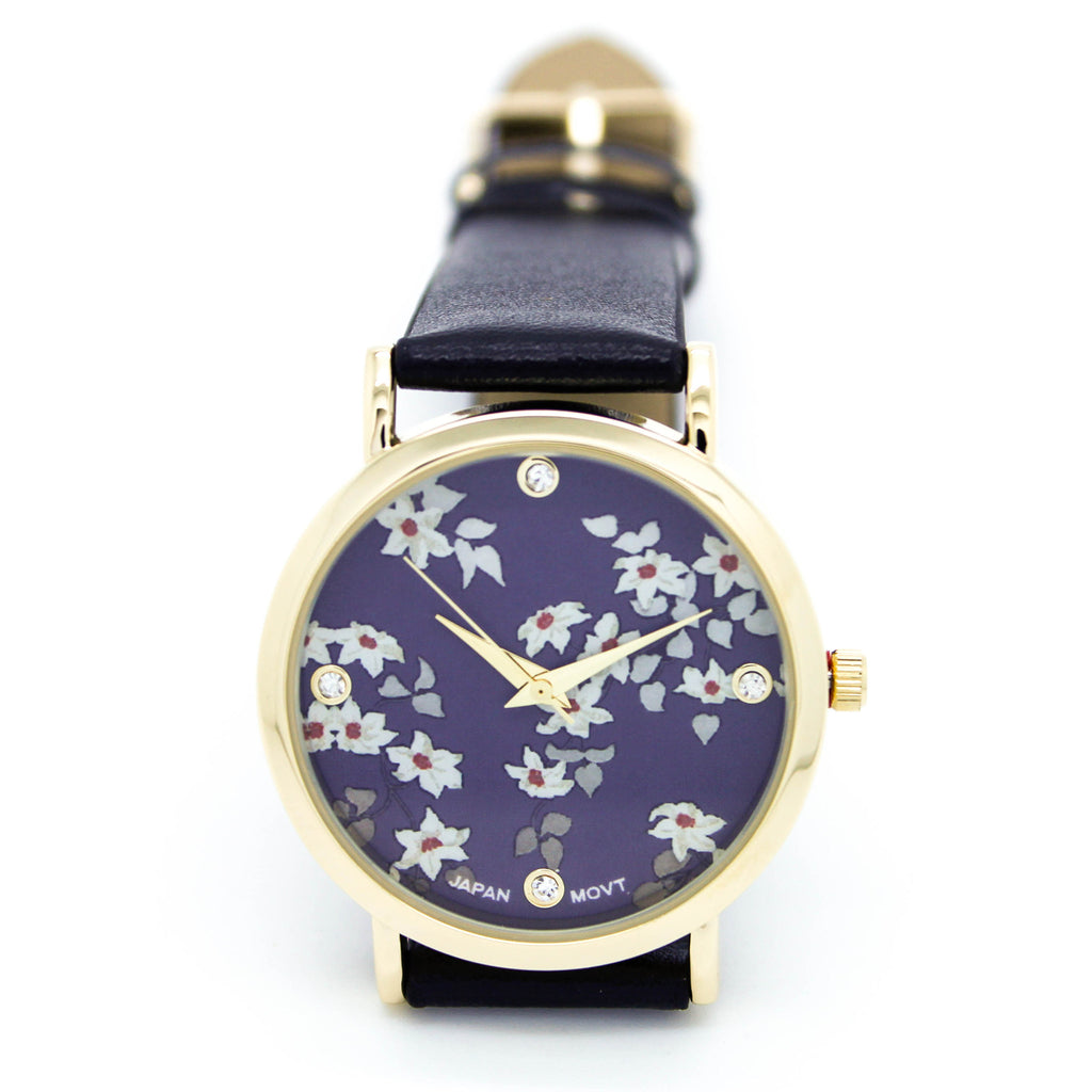 Flower strap watch (4 colors)