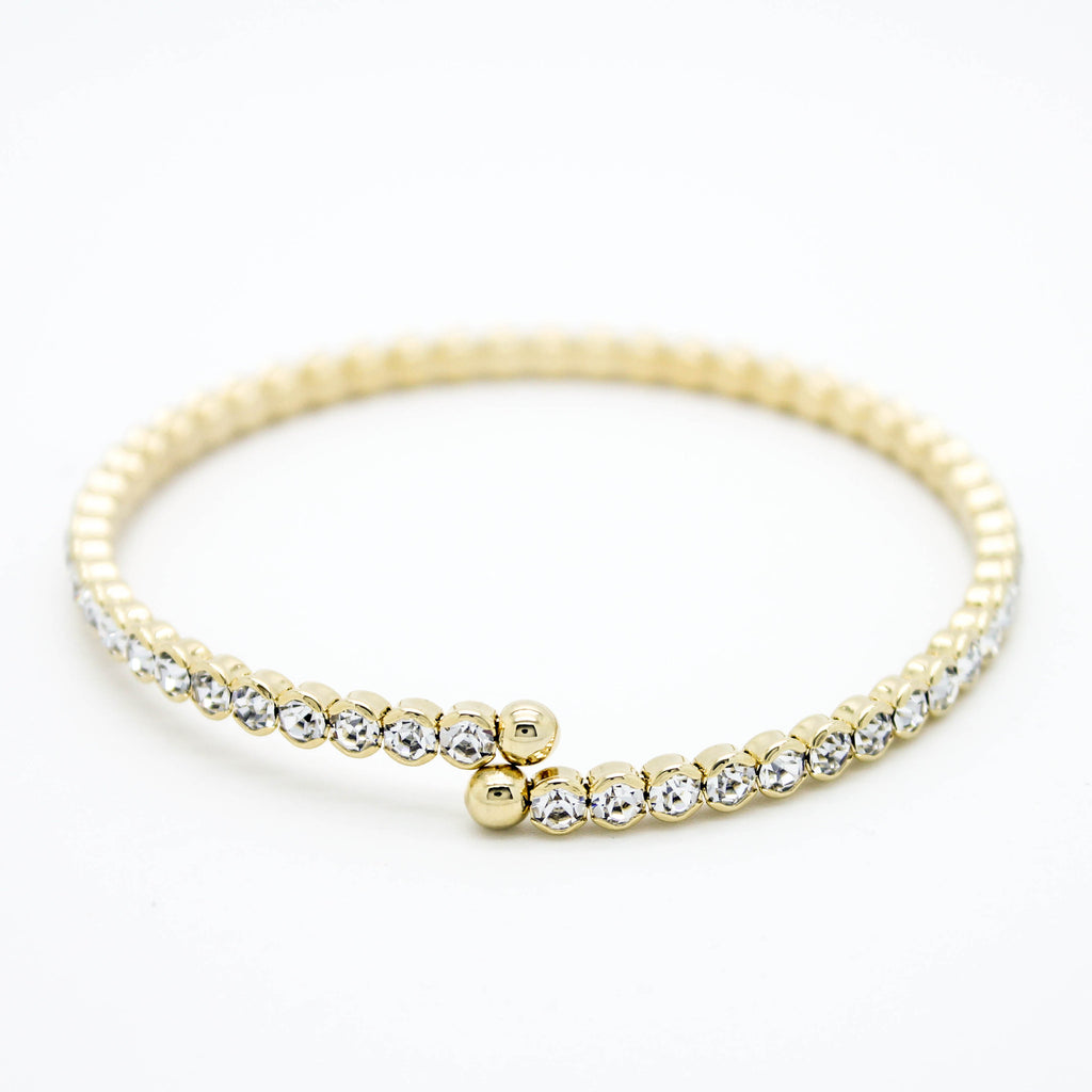 Cubic Zirconia bangle bracelet (5 colors)