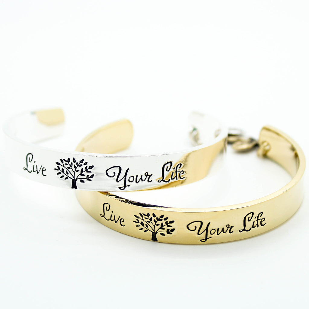 Live Your Life bangle bracelet