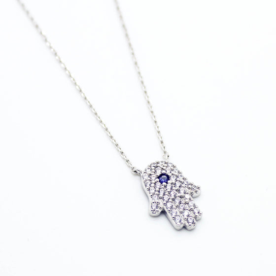 Hand hamsa necklace