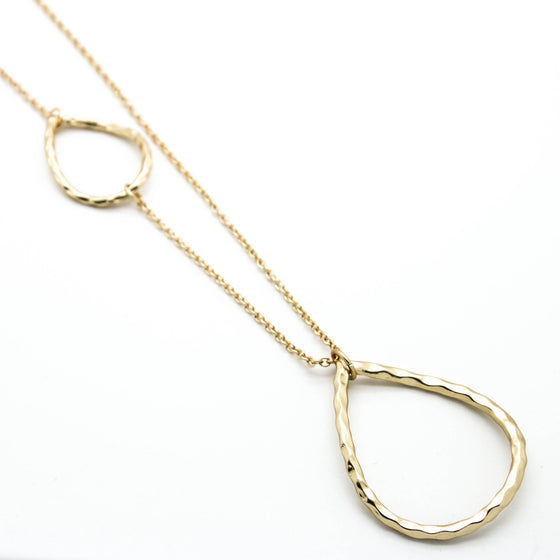 Oval long necklace