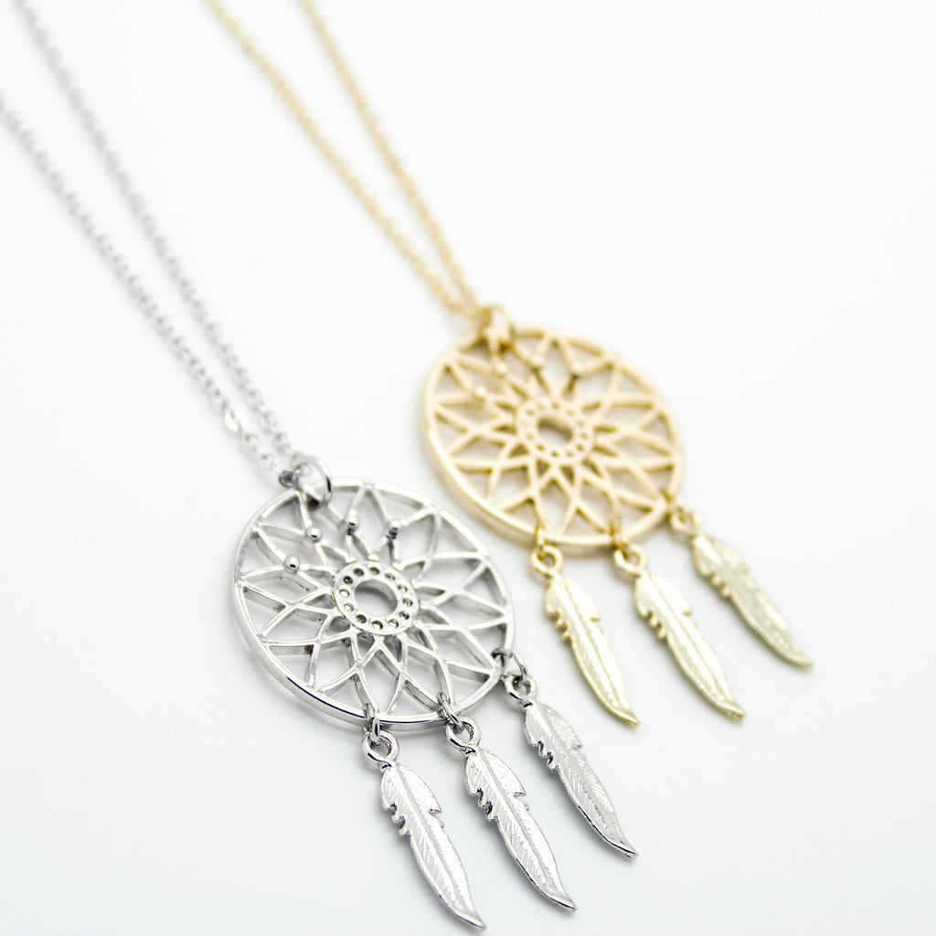 Dreamcatcher long necklace