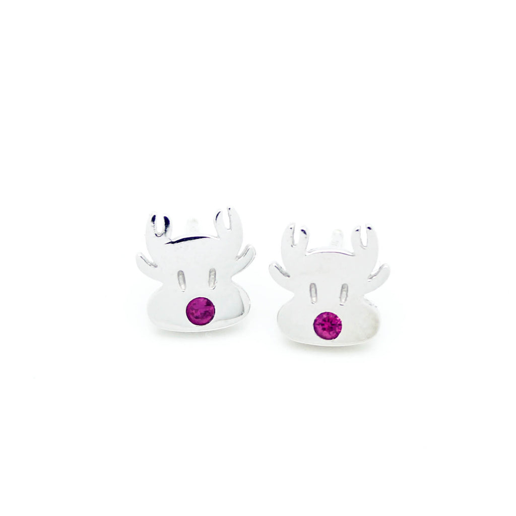 Reindeer sterling silver earrings