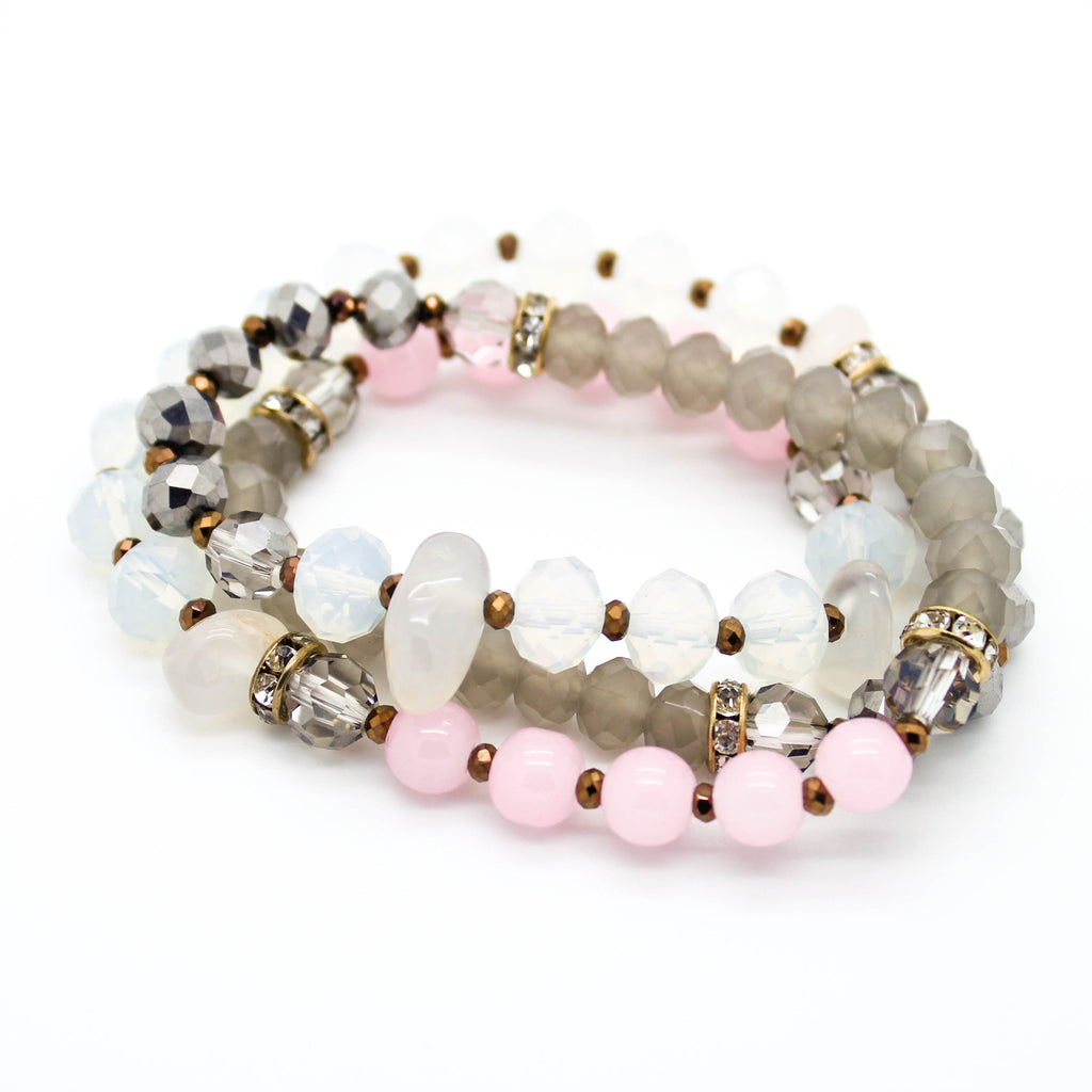 Stone beads bracelet (2 colors)