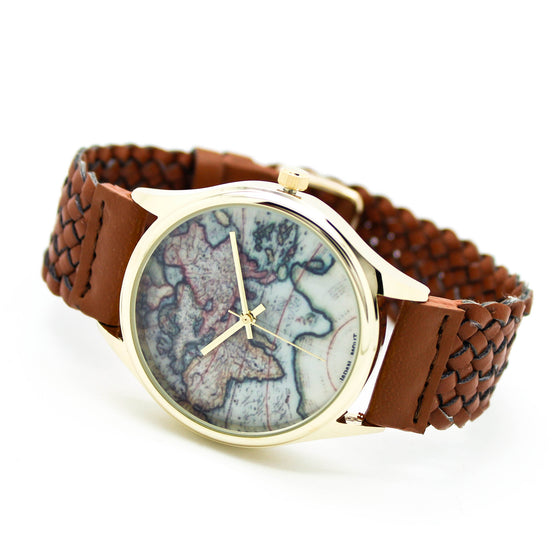 World map watch (5 colors)