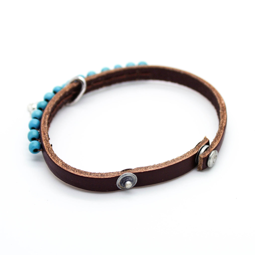 Elephant leather bracelet