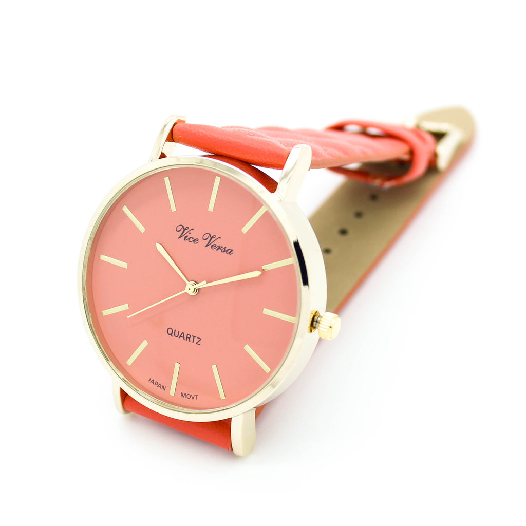 Quilted strap watch (3 colors)