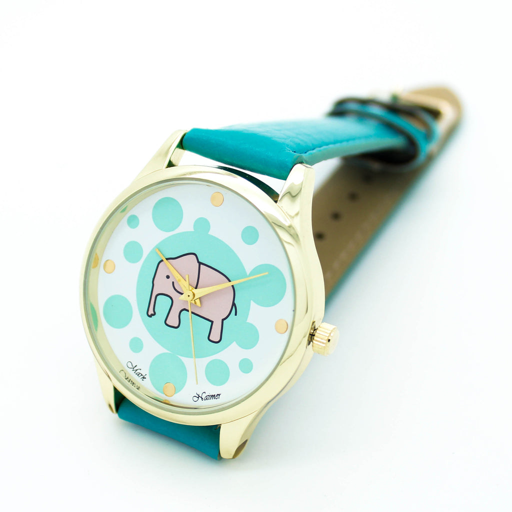 Elephant strap watch (4 colors)