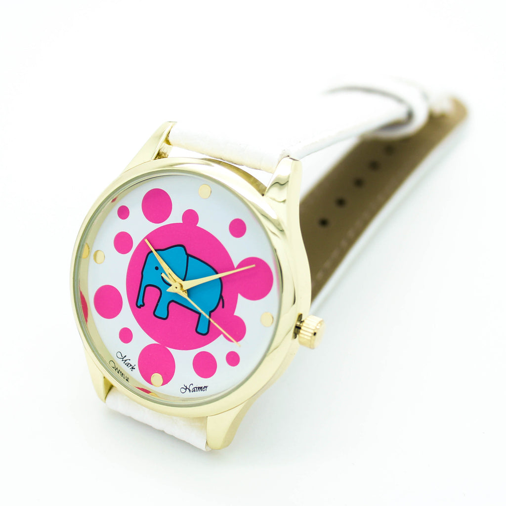 Elephant strap watch (4 colors)