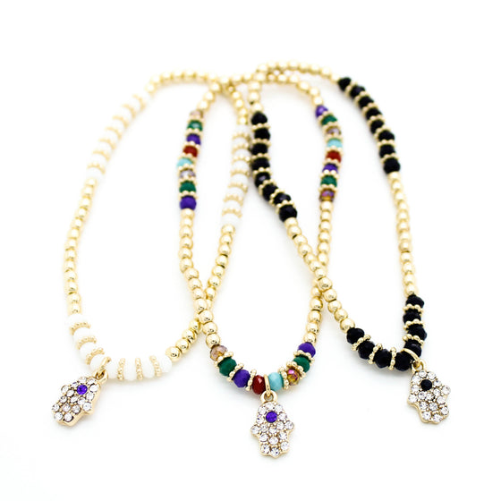 Hamsa hand bracelet