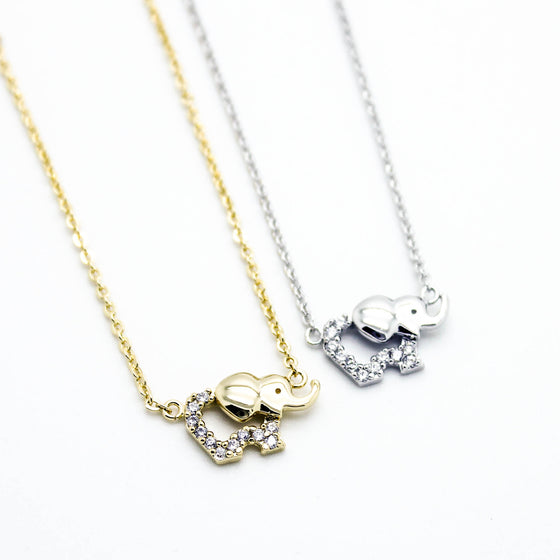 Baby elephant necklace