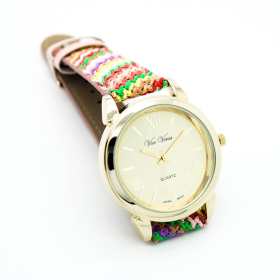 Zig Zag strap watch (3 colors)