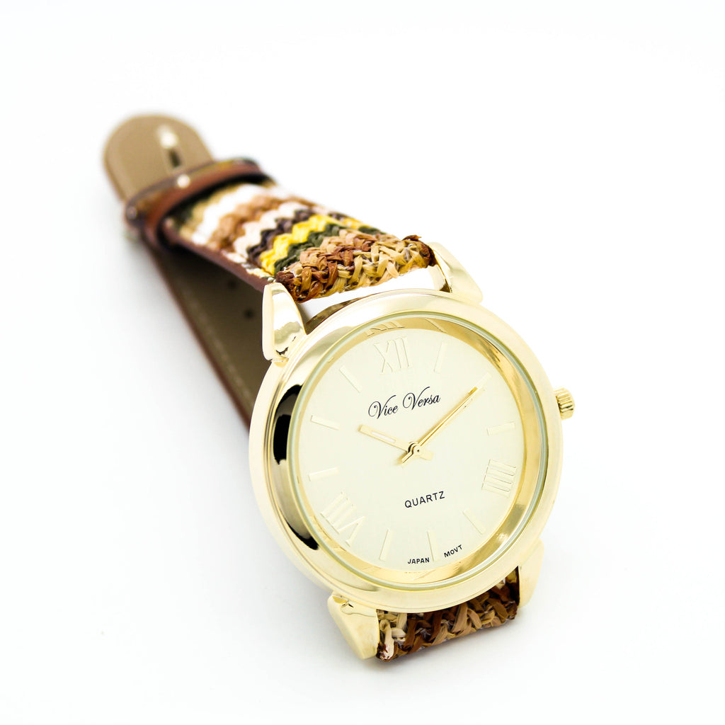 Zig Zag strap watch (3 colors)