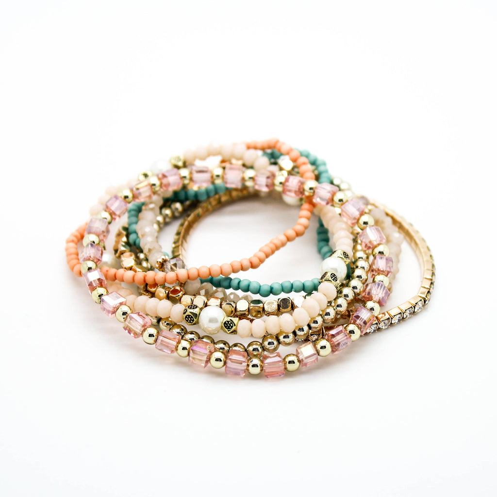 Multi stack beads bracelet