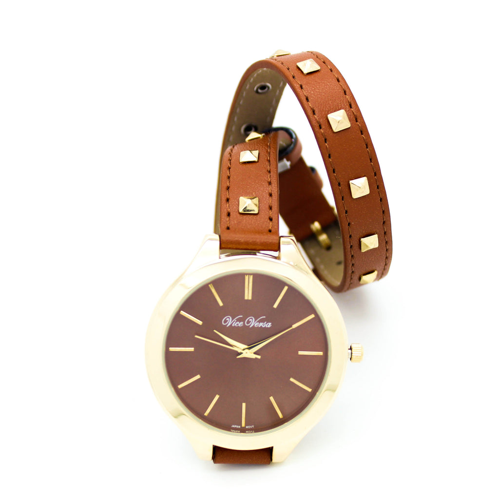 Stud strap watch (2 colors)