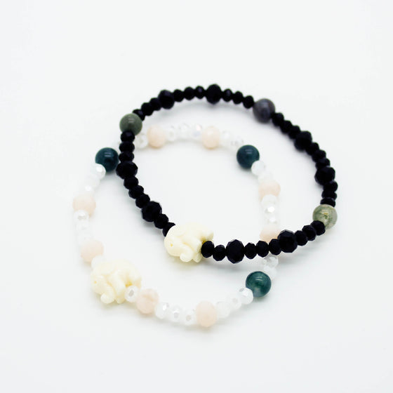 Elephant beads bracelet