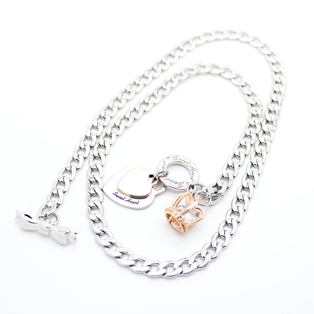 Sweet Heart chain necklace