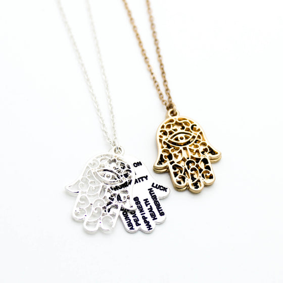 Hamsa inspiration necklace