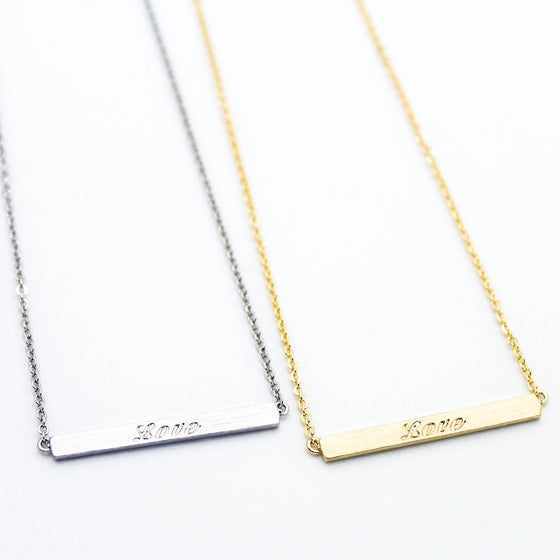 Love bar necklace