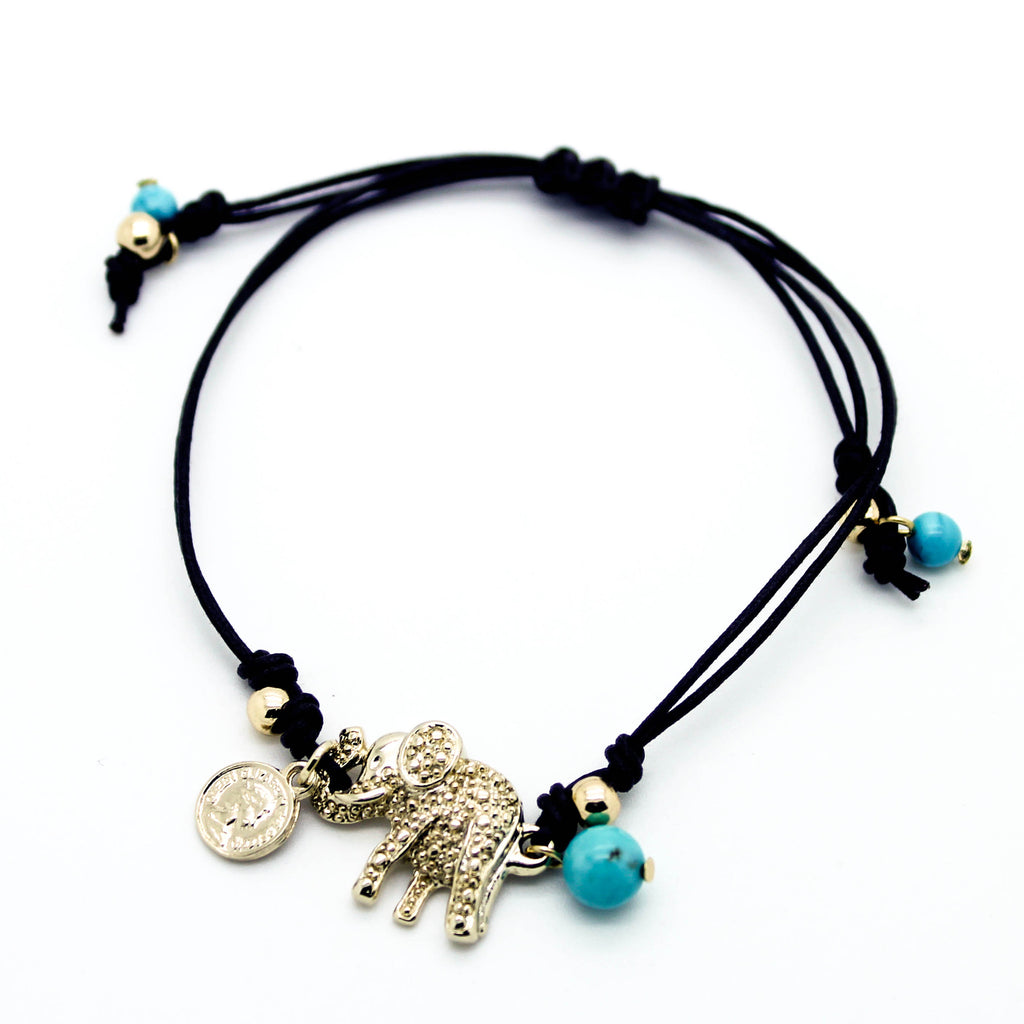 Elephant adjustable bracelet