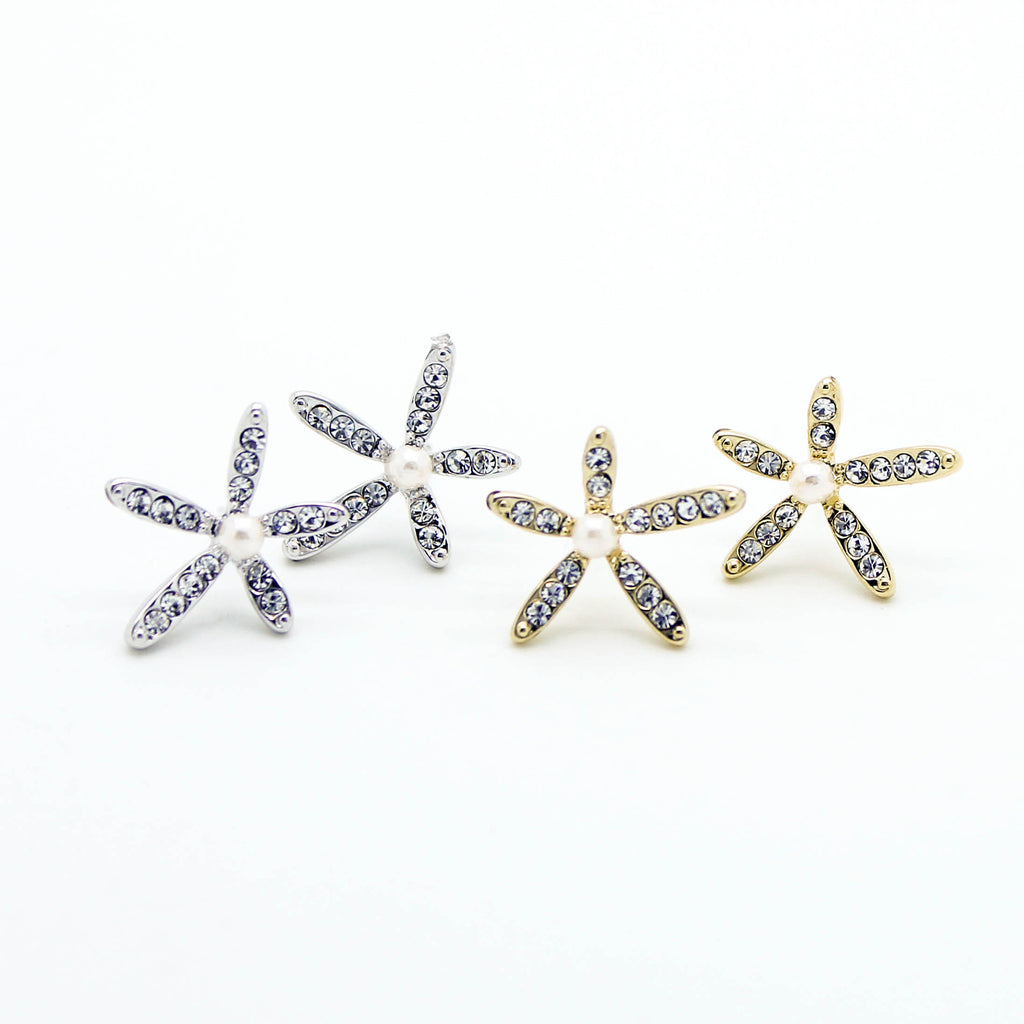 Flower Pearl earrings