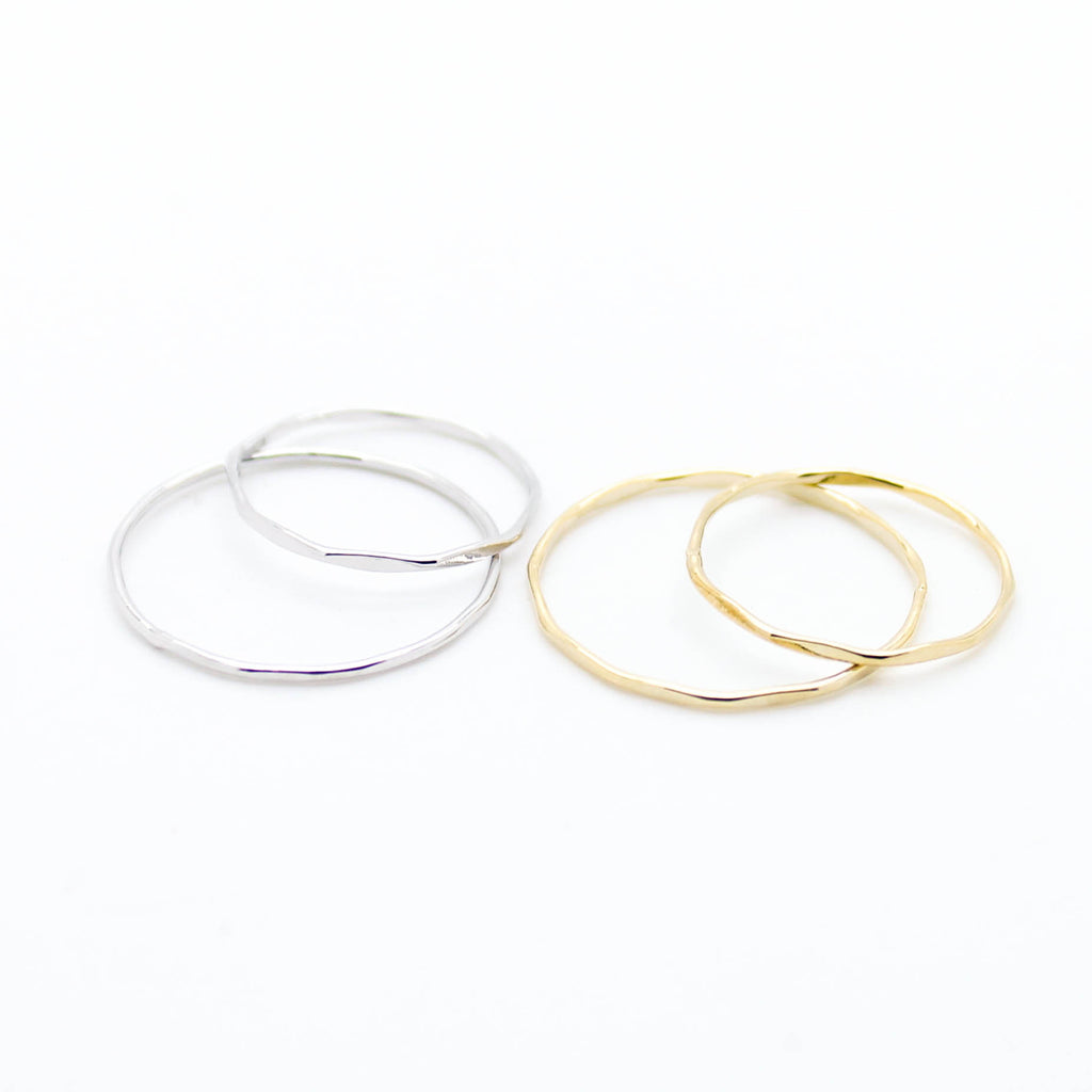 Thin stack rings set
