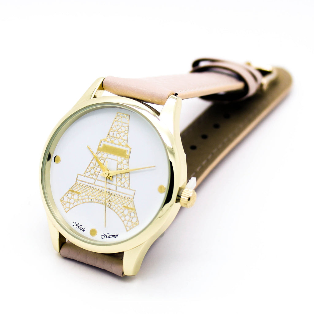 Eiffel Tower strap watch (2 colors)