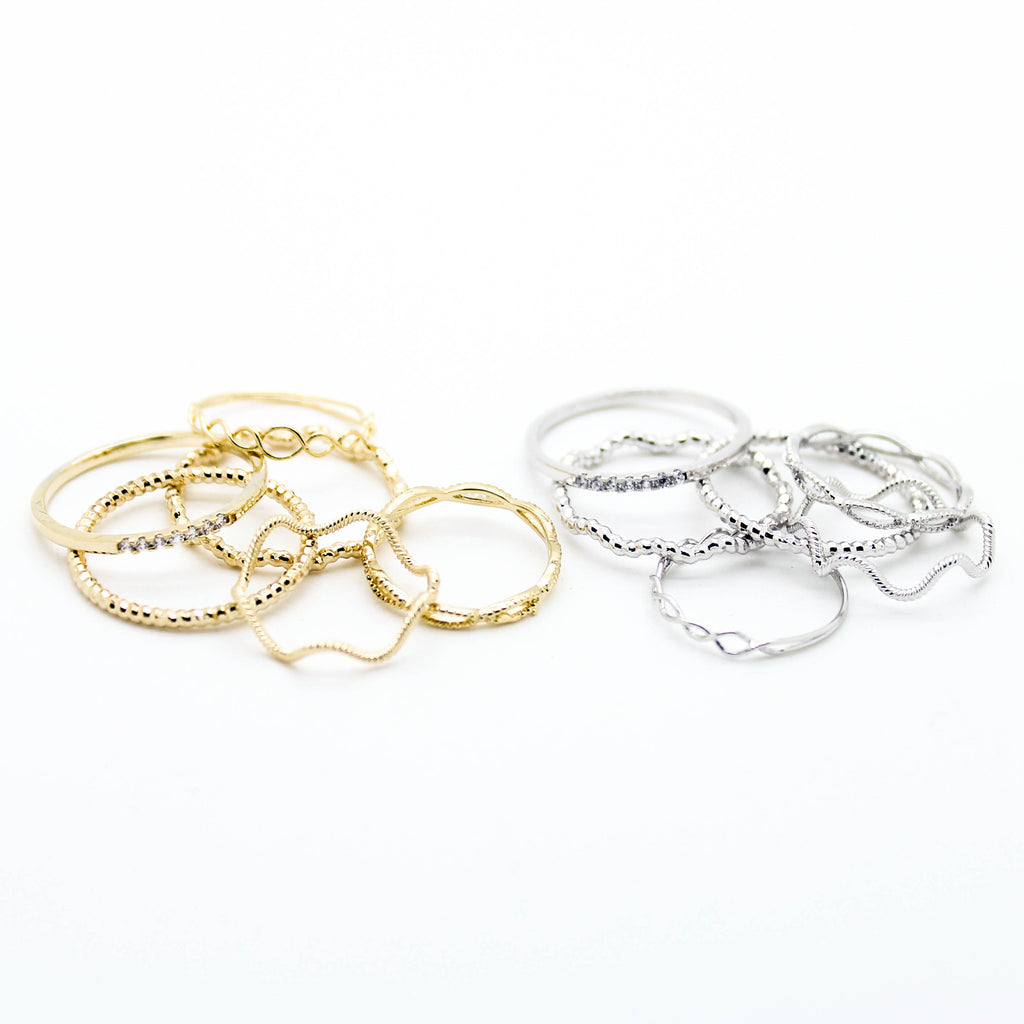 Multi stack rings set