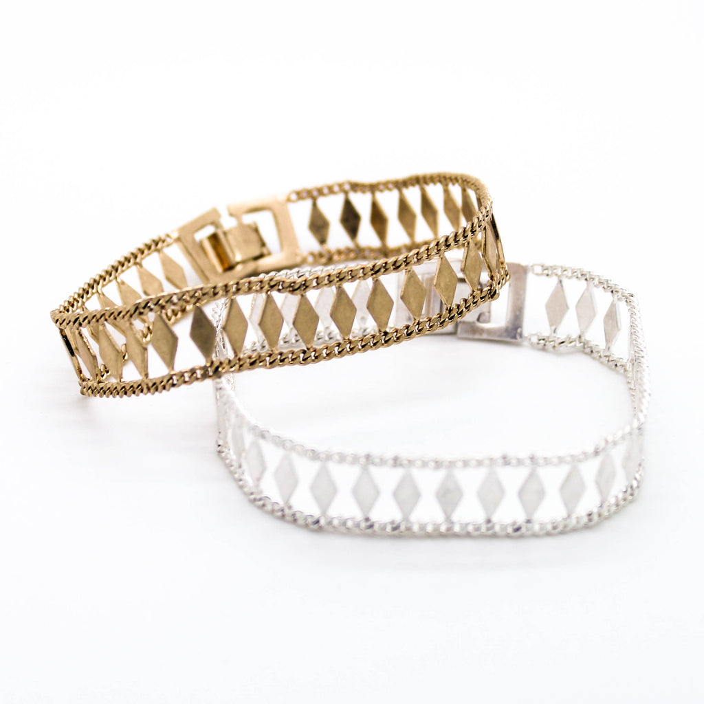Rhombus chain bracelet