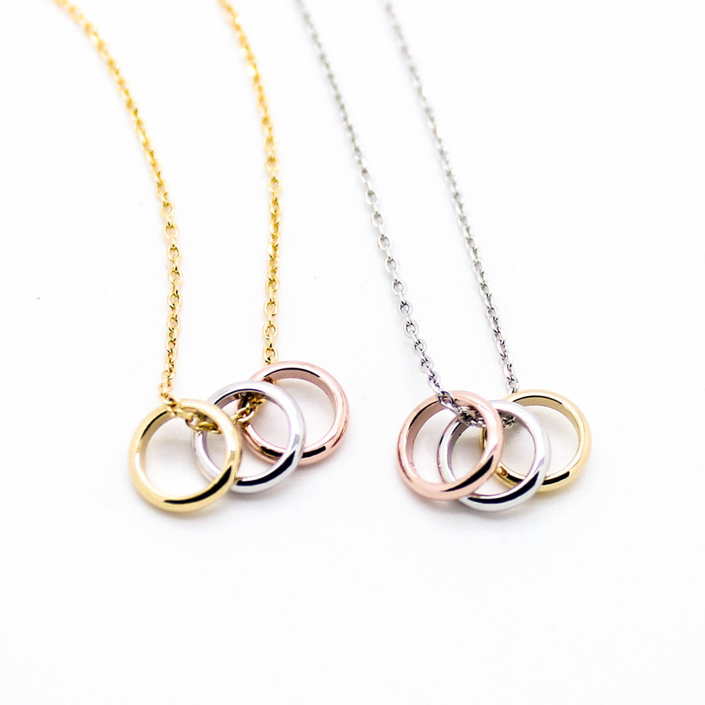 Multi rings necklace