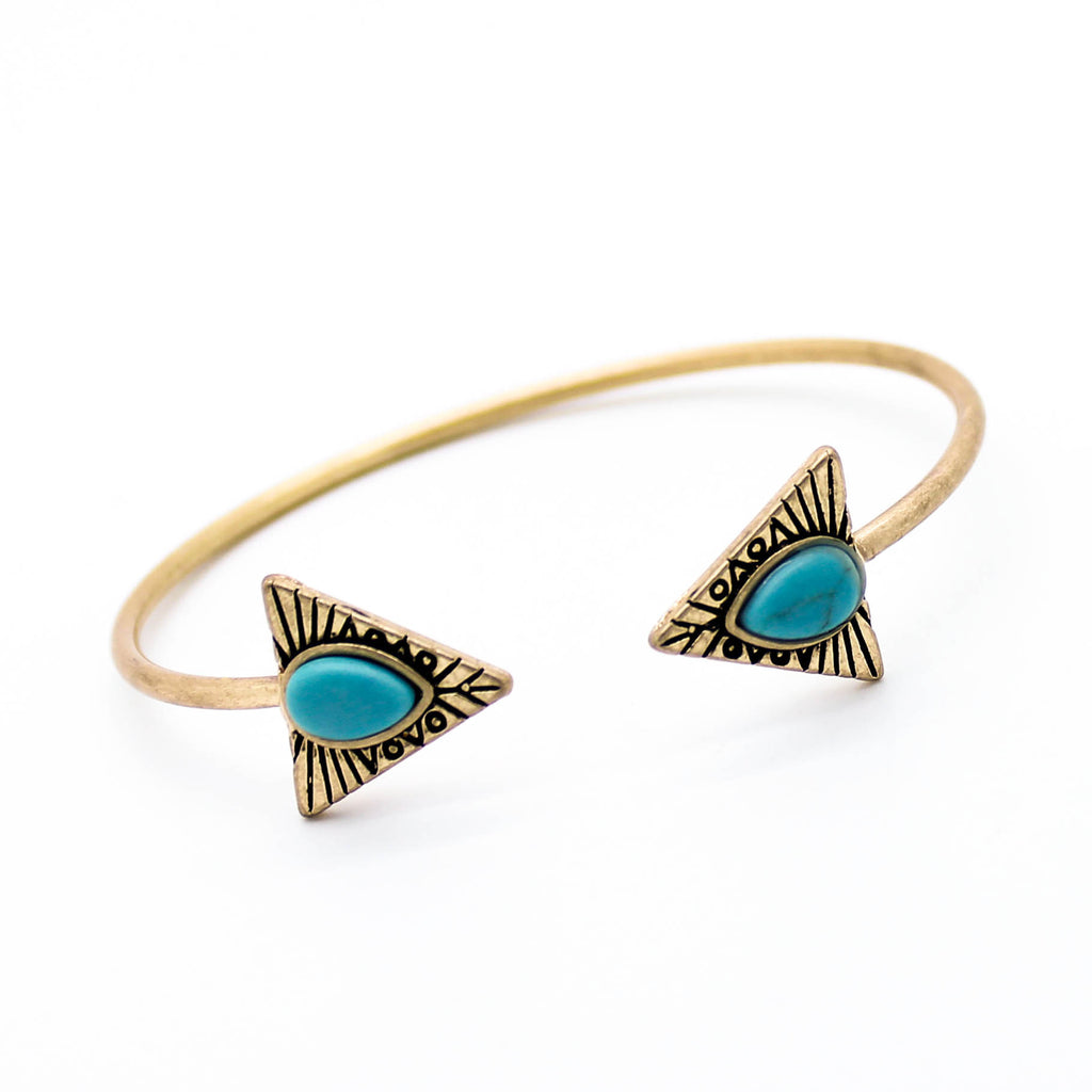 Triangle bangle bracelet