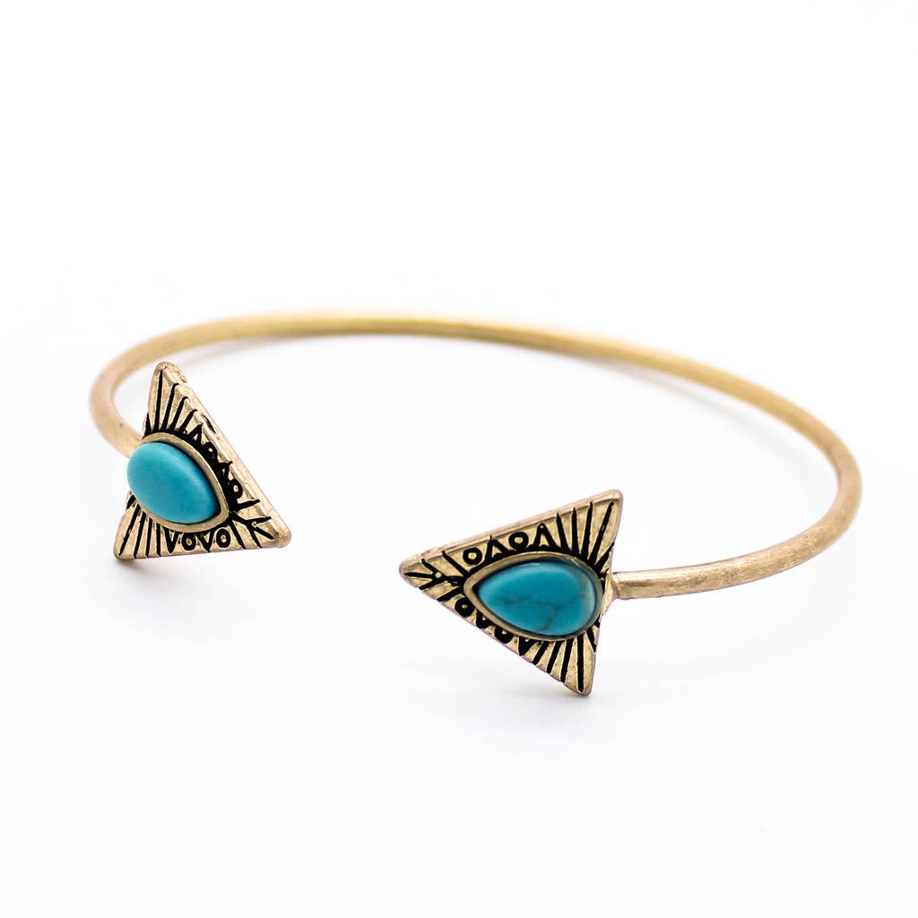 Triangle bangle bracelet