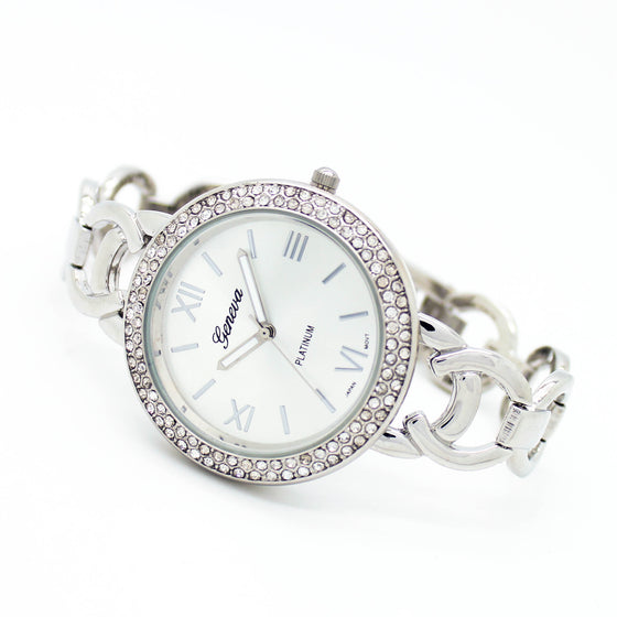 Bezel chain metal watch