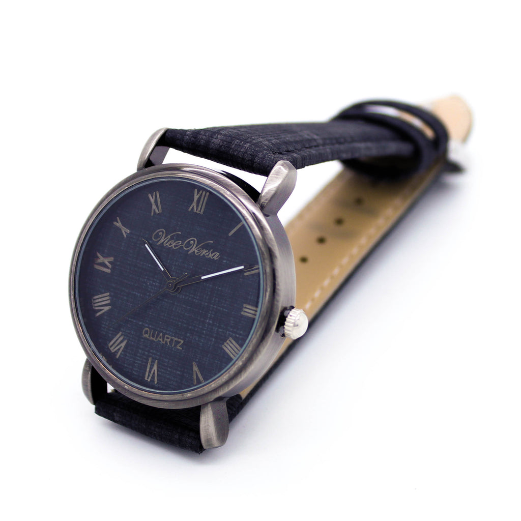 Denim strap watch (4 colors)