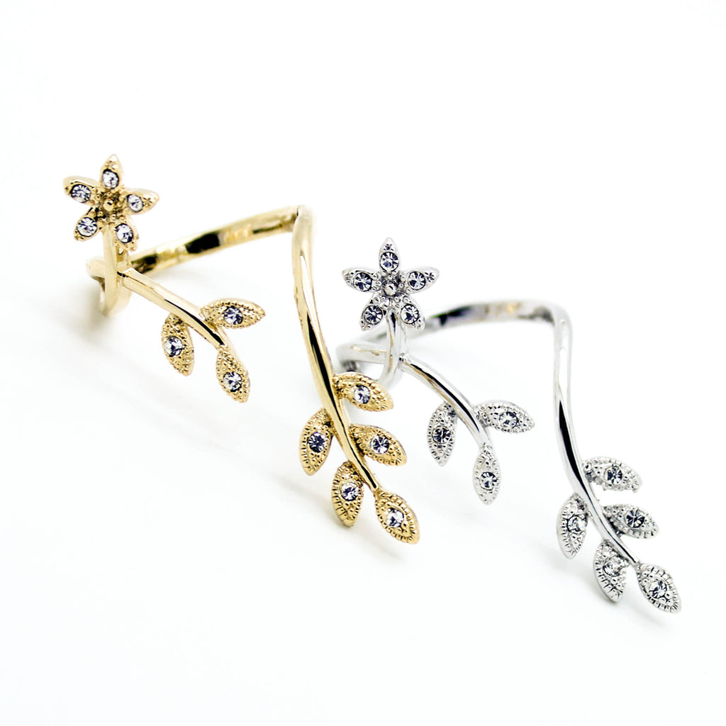 Flower leaf ring